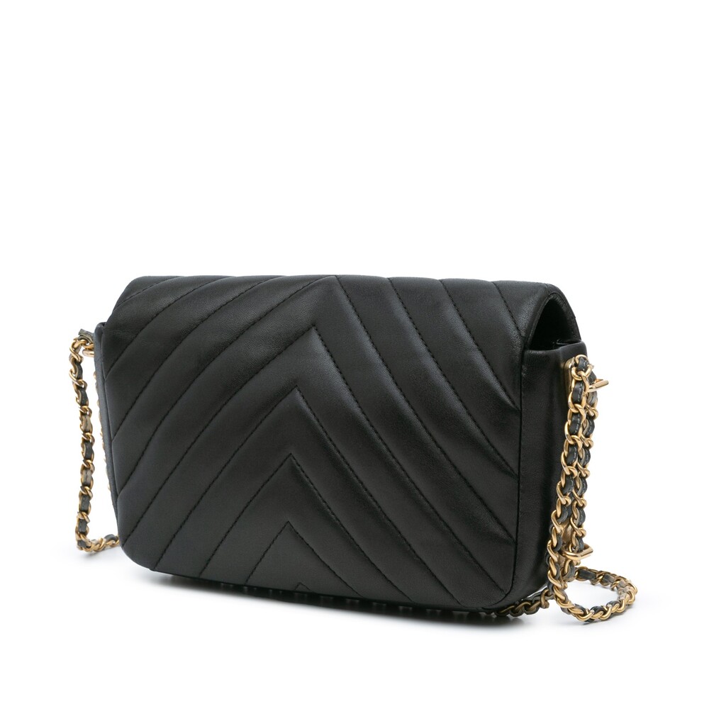 Auth Chanel Mini Rectangular Chevron #230508C28B - image 2